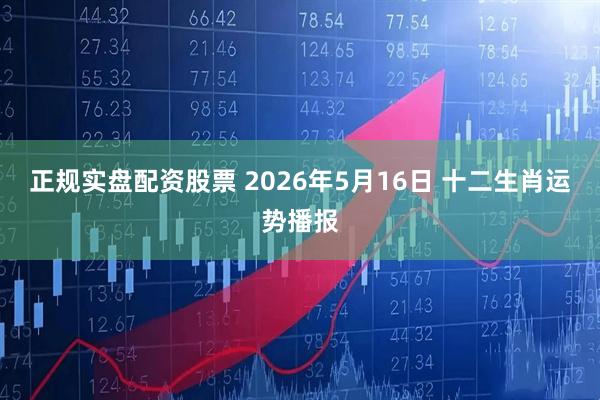 正规实盘配资股票 2026年5月16日 十二生肖运势播报